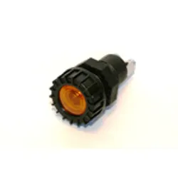 Amber Large Face Warning Light - 12v, 2w Removable Bulb