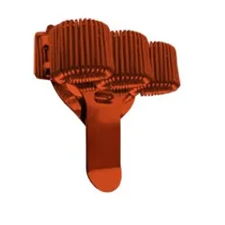 Red Coloured Pen / Pencil Spring Clip TREBLE in with Pocket Clip