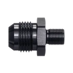 Motamec AN -10 AN10 JIC to M12x1.0 Metric Thread Alloy Fitting Adapter Black