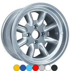 Genuine Minilite 10.0 x 15 Alloy Wheel Standard Fitting Olympic Blue ET-20