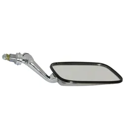 Motamec Classic Car 07 Side Door Wing Mirror x2 Chrome Steel Square For VW Style