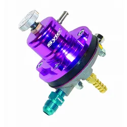 Sytec 1:1 Adjustable Motorsport Fuel Pressure Regulator 22-90Psi JIC6-8mm Purple MSV002P