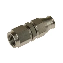 Motamec -4AN 7/16 UNF Female Straight Swivel Stainless Steel Brake Fitting