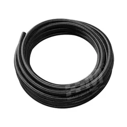 Motamec AN -8 AN8 JIC Stainless Steel BLACK Braided Hose Fuel Oil Coolant 1m