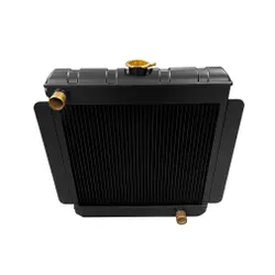 Escort Mk1 Mk2 FIA Historic Spec Brass Radiator Large Header Powder Coated Black