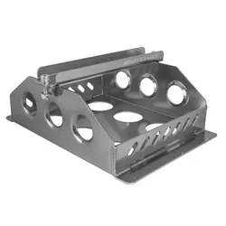 Motamec Alloy Race Battery Tray Red Top 40 Flat Mounting Box - Anodized