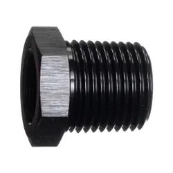 Motamec 3/8" Female to 1/2" Male NPT Fitting Alloy Adapter Black