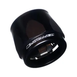 Motamec 40mm AN20 Fuel Hose Clamp End Finisher Hex Head Jubilee Alloy BLACK