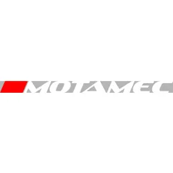 Motamec Sticker Die-Cut - 1000mm x 71.5mm - Red and White