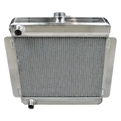 Escort Mk1 Mk2 Alloy Radiator Big Header Ford Zetec Engine Fitting - Aluminium