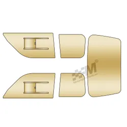 Peugeot 205 Polycarbonate Window Kit + Sliders TINTED - Plastic Perspex Type