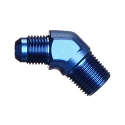 Motamec AN JIC -6 AN6 To 3/8" NPT 45 Degree Alloy Adapter Fitting