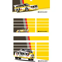 Motamec PRO94 Tool Chest Audi Quattro S1 Rally Car Magnetic Sticker Decal Set