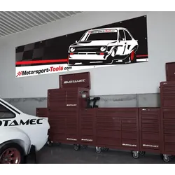 Motamec Motorsport Tools Ford Escort Mk2 Large Wall Banner for Garage & Workshop