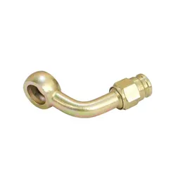 Motamec Brake Fitting 70° Neck Banjo 3/8 or M10 Bolt > -3 Teflon Hose Aeroquip