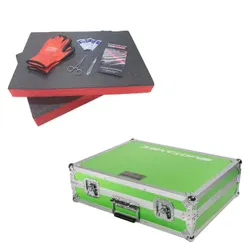 Motamec MTB-200 Flight Case Green -Red Foam