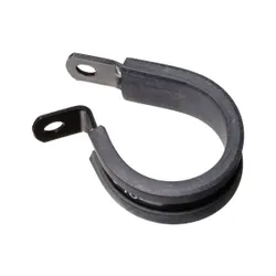 Motamec AN -16 AN16 30mm ID Cushioned P Clip Hose Clamp Rubber Aluminium Black