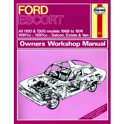 Haynes Manual - Ford Escort Mk1 1.1L & 1.3L X-Flow 1968-74