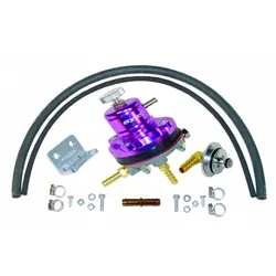 Sytec 1:1 Motorsport Adjustable Fuel Pressure Regulator Kit Purple VK-MSV-ECO2-P
