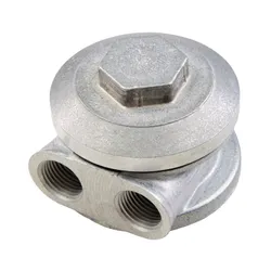 Mocal Remote Oil Filter Take Off Plate - Side Fittings - 3/4 UNF - 1/2 BSP Ports