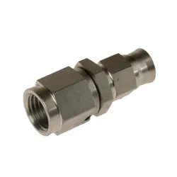 Motamec -3 AN 7/16 UNF Female Straight Swivel Stainless Steel Brake Fitting