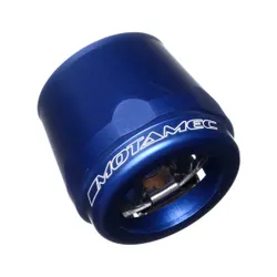 Motamec 34mm AN18 Fuel Hose Clamp End Finisher Hex Head Jubilee Alloy BLUE