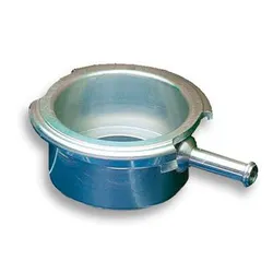 Weld On Alloy Radiator Neck & Overflow Outlet Stub - Standard Size Aluminuium