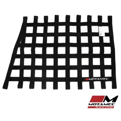 Motamec Racing Driver Window Net Angled Quarterlight BLACK