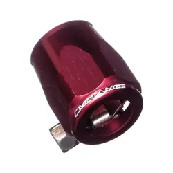 Motamec 15mm AN6 Fuel Hose Clamp End Finisher Hex Head Jubilee Alloy RED