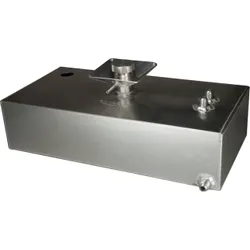 OBP 8 Gallon Square Aluminium JIC Fuel Tank with Splash Bowl & Sender Hole OBPFTSSBJIC03