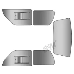 Peugeot 106 Series Two 2 Polycarbonate Window Kit +Sliders CLEAR Plastic Perspex