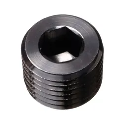 Motamec 1/4" NPT Socket Blanking Plug Alloy Fitting Black