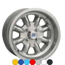 Genuine Minilite 7 x 13 Alloy Wheel Standard Fitting Olympic Blue ET0