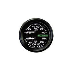 Racetech Oil Pressure & Oil Temperature Mechanical 52mm Gauge -3 Ftting & 9Ft Probe