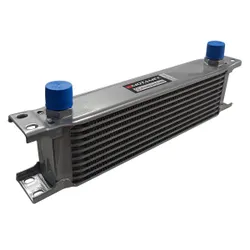 Motamec Oil Cooler 10 Row - 235mm Matrix - 10 AN JIC - Silver Alloy