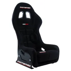 Motamec Racing Evo-Two FIA Approved Race Seat GRP Shell Side Mount BLACK HANS