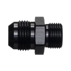 Motamec AN -12 AN12 JIC to 5/8" BSPP Straight Thread Alloy Fitting Adapter Black