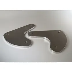 Escort Mk1 Mk2 Alloy Sump Guard Front Side Chassis Mounting Plates Plates - Pair