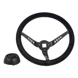 AVO Style Deep Dish  Steering Wheel - SUEDE - Rally Works Replica MK1 MK2