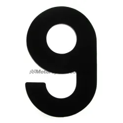 Motamec Motorsport Numbers Black 11" 280mm Vinyl Stickers Number No. 9 Nine