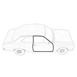 NEW For Ford Escort Mk1 Door Inner Seal Surround Rubber Replacement