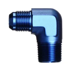 Motamec AN JIC -10 AN10 To 3/4" NPT 90 Degree Alloy Adapter Fitting