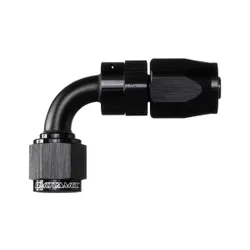Motamec AN -6 AN6 JIC 90 Degree Swivel Hose End Alloy Fitting Fuel Oil Black