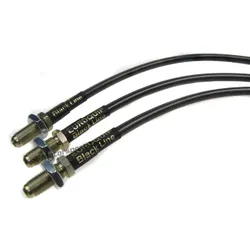 Euroquip Blackline For Porsche 944 S2 1989-1992 Stainless Steel Brake Line Hose Kit
