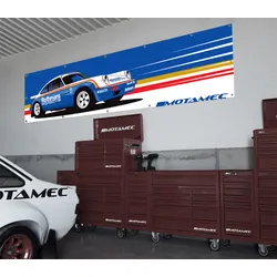 Motamec Classic Porsche 911 Rothmans 953 Rally Large Wall Banner Garage & Workshop