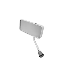 LIFELINE FIA GT/Touring/Sports Car Mirror, Left Hand, Flat Lens, White
