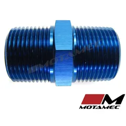 Motamec 3/4 NPT Male to Male Fitting Adapter Alloy Oil Fuel