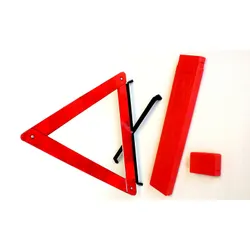 Light Weight in Car Rally Warning Triangle