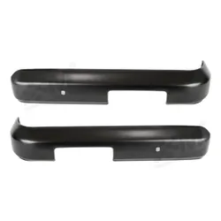 Ford Escort Mk2 Front Quarter Bumpers - Black Steel Powder Coated - Pair