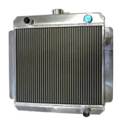 Ford Escort MK1 & MK2 Aluminium Alloy Radiator - Straight Top Hose Fitting / X-Flow